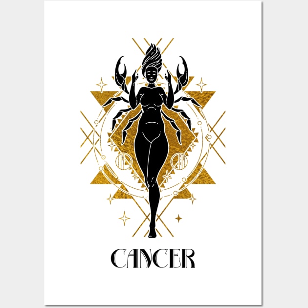 Cancer zodiac sign Wall Art by Cherubic